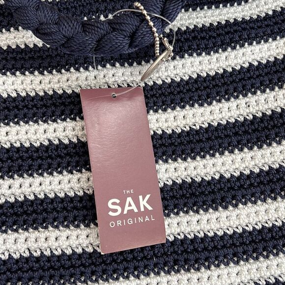 THE SAK Navy / white stripe hobo style bag NEW - Picture 2 of 5